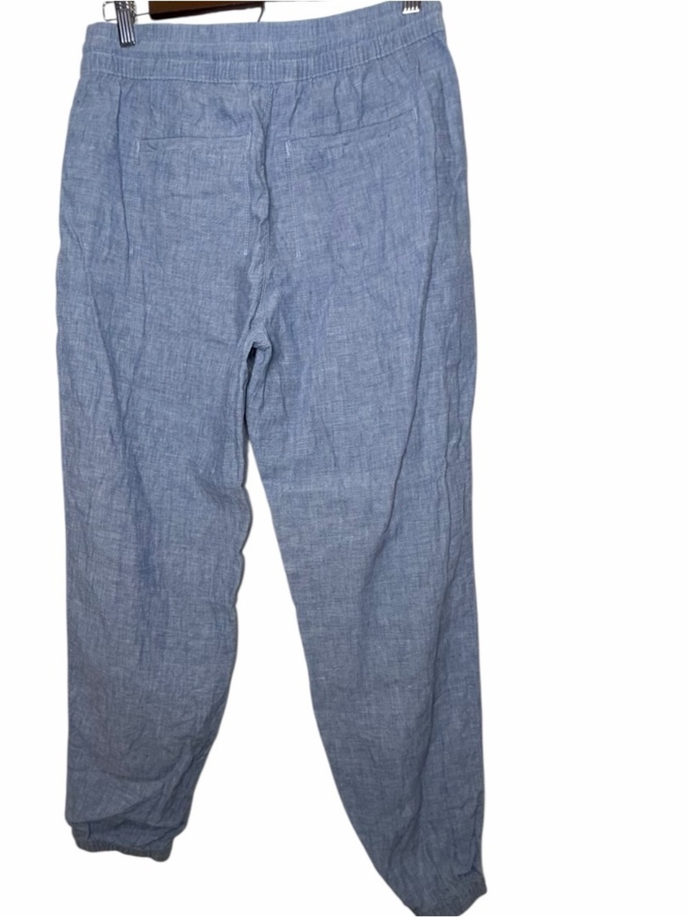 Athleta Retreat Linen Joggers Light Blue Size 6 - Picture 4 of 10